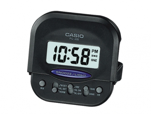 Casio Digital Pocket Alarm Clock - Black image