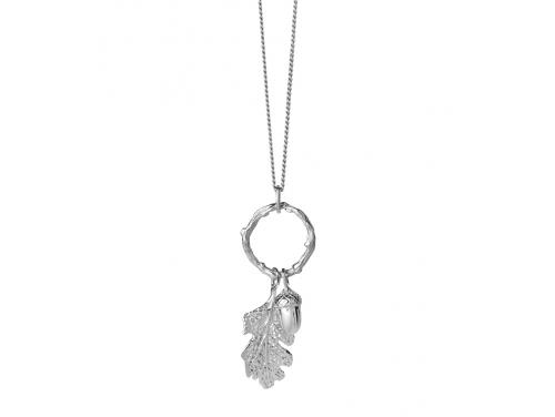 Karen Walker Stg Acorn & Leaf Loop Necklace image