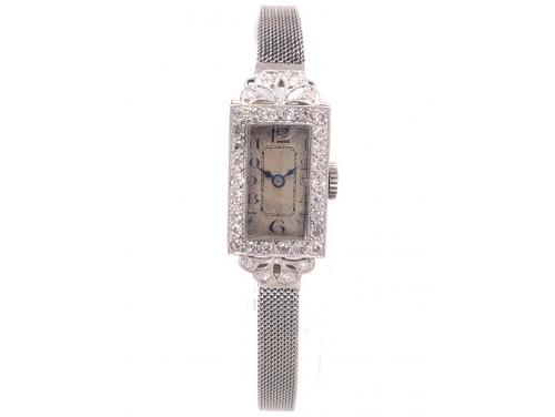 Platinum/18ct White Gold Vintage Diamond Watch image