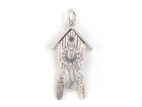 Sterling Silver Cuckoo Clock Charm image