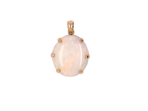 9ct Oval Opal Pendant image