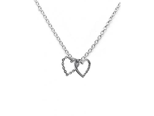 Stolen Girlfriends Club Stg Linked Hearts Necklace image
