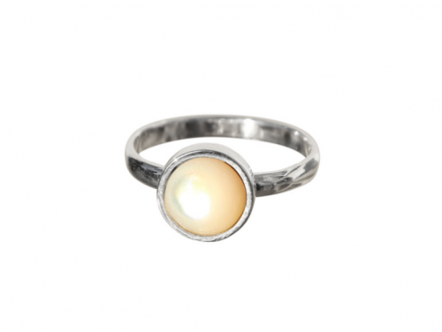 La Stele Stg Mother of Pearl Round Ring image