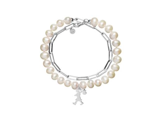 Karen Walker Stg Girl With The Pearls & Chain Bracelet image