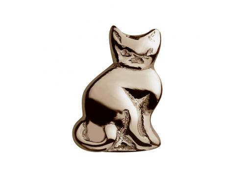 Stow 9ct Rose Cat Charm image