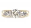 18ct Solitaire Two Pear Diamond Ring TDW 0.80ct image