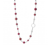 La Pierre Stg Pink Rhodochrosite Bead 50cm Necklace image