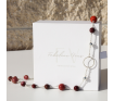 La Pierre Red Mookaite Bead Short Necklace On image