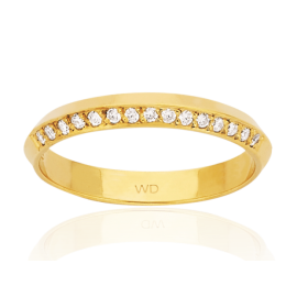 9ct Diamond Trilateral Eternity Ring image