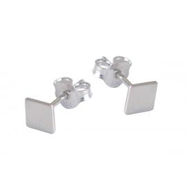 Sterling Silver Square Stud Earrings image