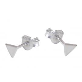 Sterling Silver Triangle Stud Earrings image