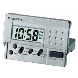 Casio Digital Traveller's Alarm Clock - Silver image