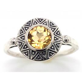 Sterling Silver Citrine Ring image