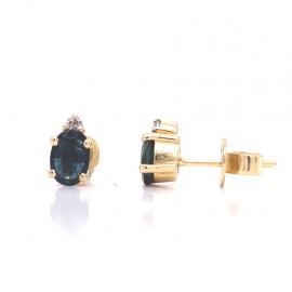18ct Sapphire & Diamond Earrings image
