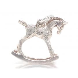Sterling Silver Rocking Horse Charm image