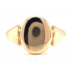 18ct Oval Signet Ring image
