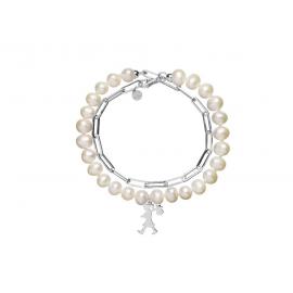 Karen Walker Stg Girl With The Pearls & Chain Bracelet image