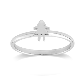 Stow Sterling Silver Stowaway Girl Ring image
