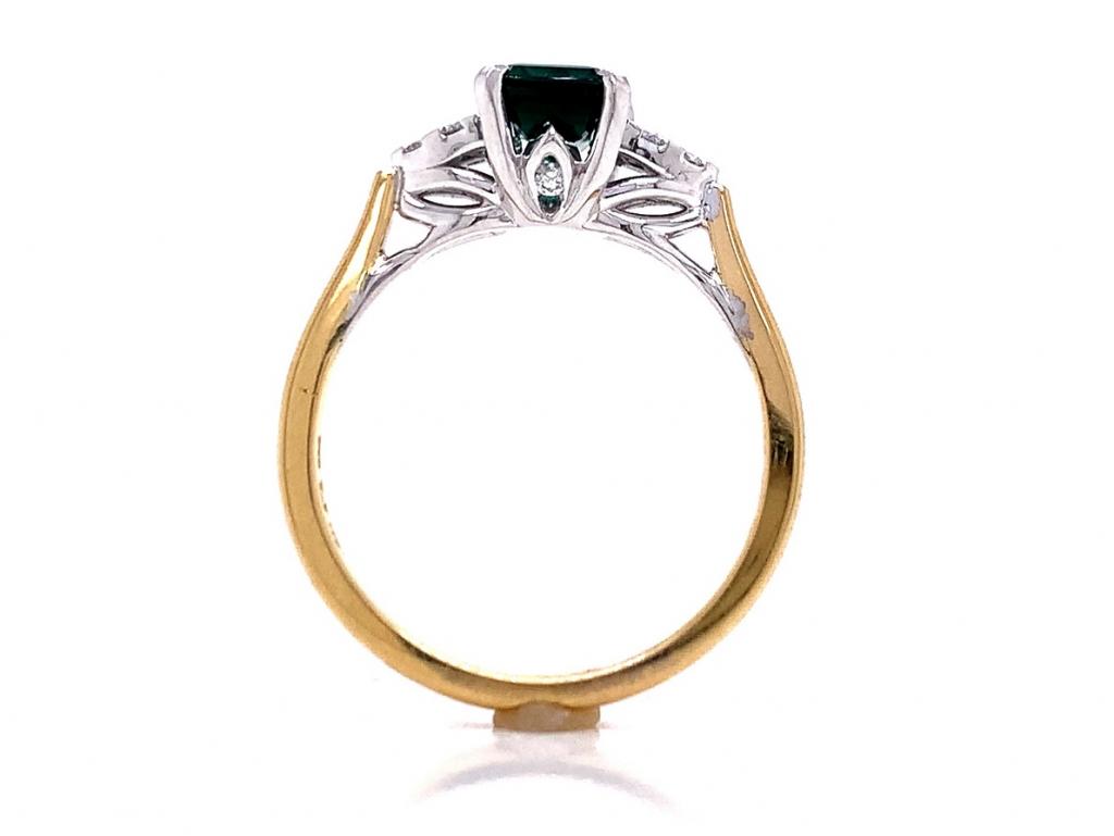 18ct tourmaline diamond ring tdw 0