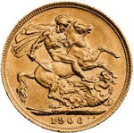 Load image into Gallery viewer, 1906 Sovereign Coin