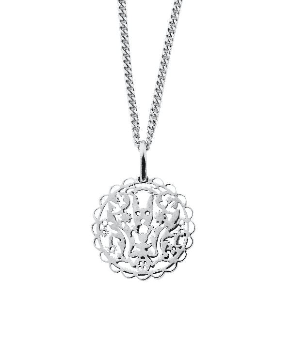 340566 karen walker filigree rabbit pendant close
