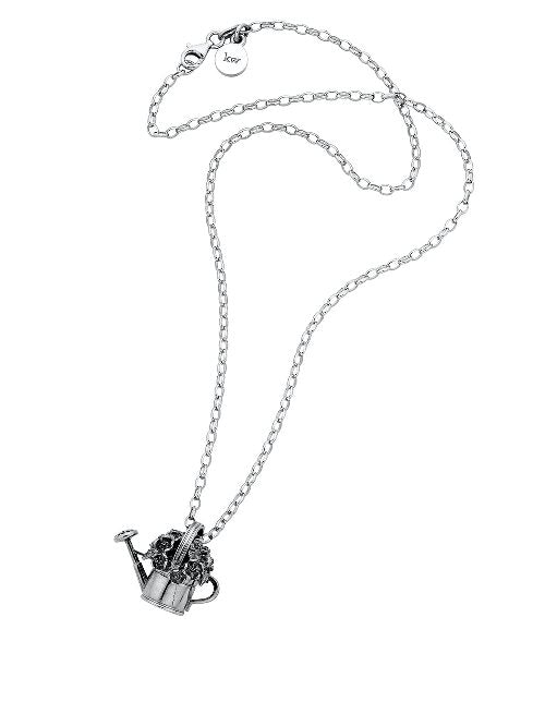 Karen walker stg watering can flowers pendant