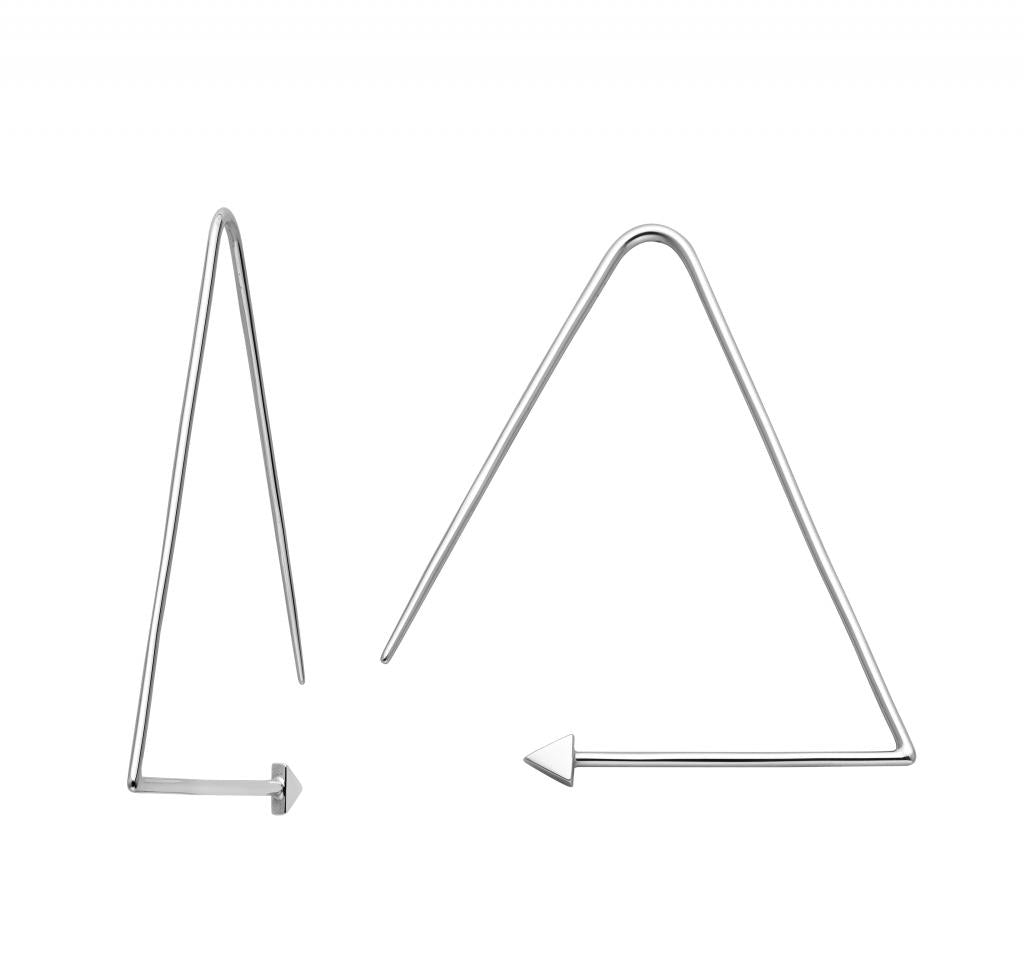 340747 karen walker equilateral hoops sterling silver kw301er