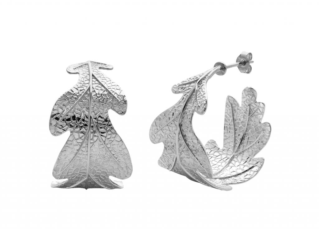 340837 karen walker forest oak leaf earrings kw342 stg