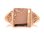 Load image into Gallery viewer, 9ct Rose Square Signet Ring