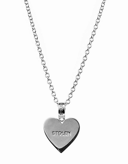 480264 stolen girlfriends club sterling silver midi heart necklace