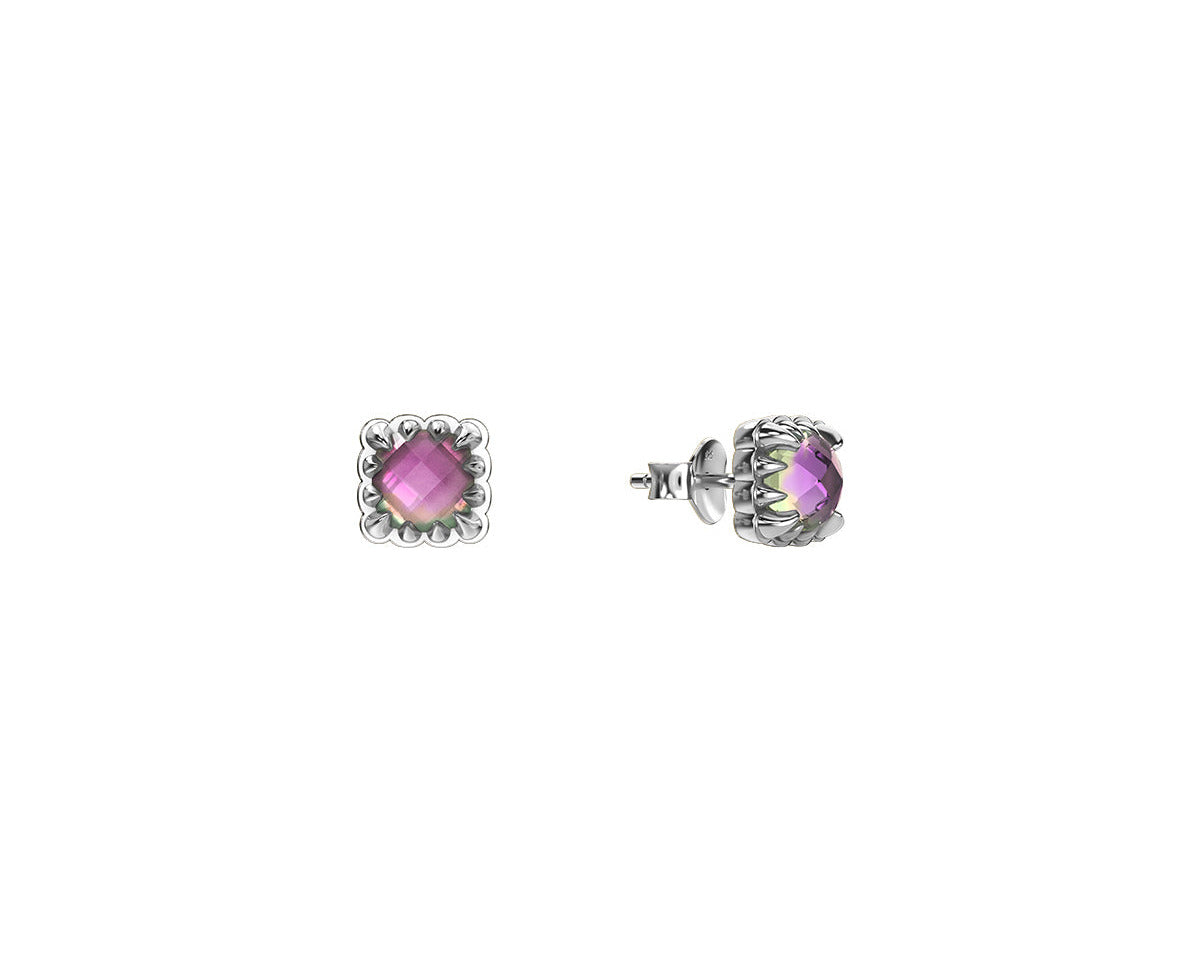 480397stolengirlfriendsclubsterlingsilvermysticquartzminiclawstudearrings