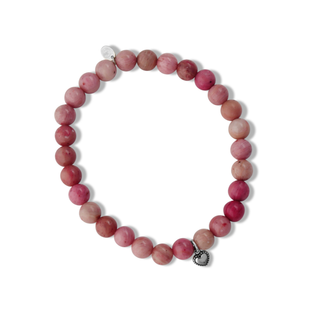 510005 la pierre pink rhodochrosite stretch bracelet