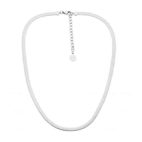 Ellani stainless steel 4mm herringbone necklace 2