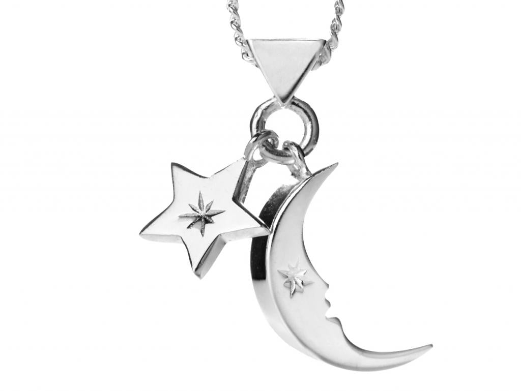 Karen walker moon and star charm necklace