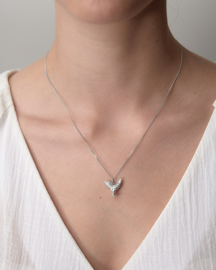 Karen walker stg lunar rooster necklace
