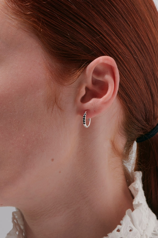 Karen walker stg onyx miniturist earrings