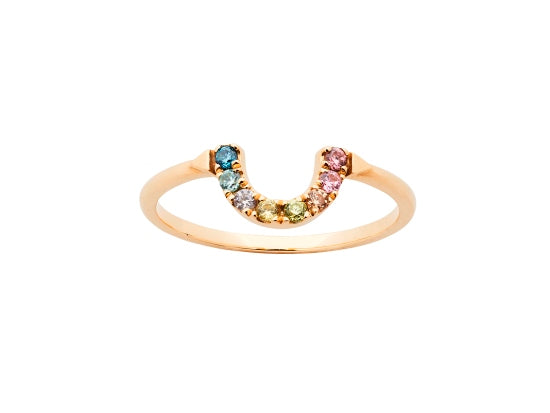 Karen walker stg multi cz surrealist ring