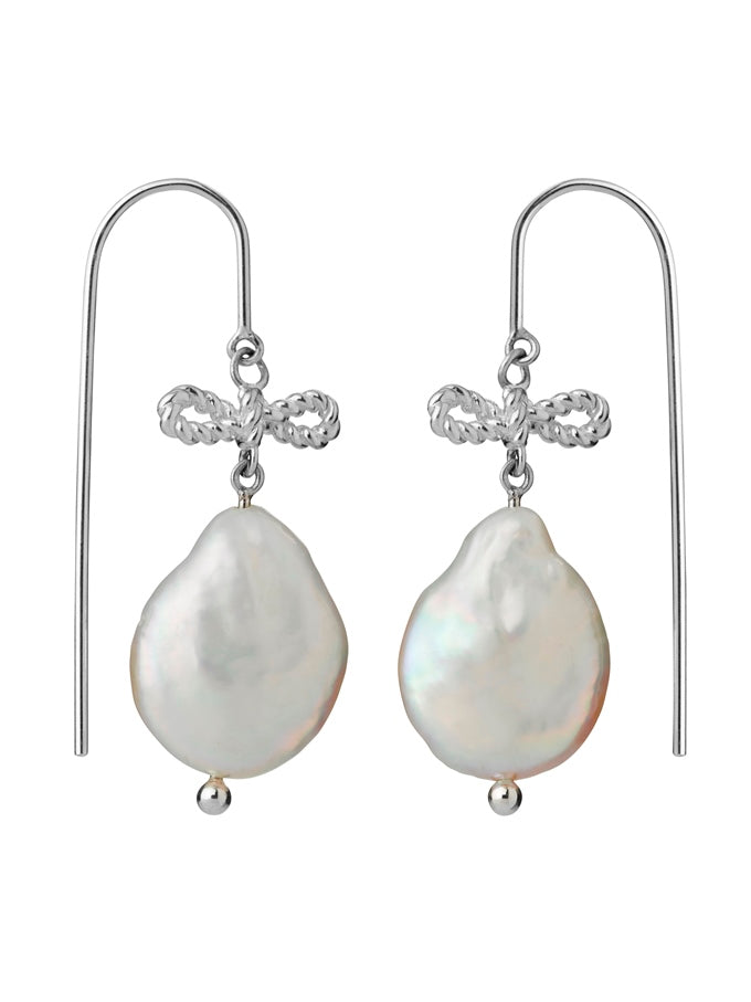 Karen walker stg love drop pearl knot earrings kw401er hgp 2
