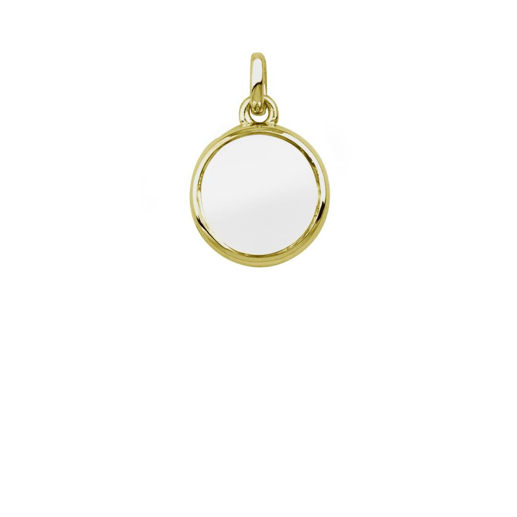 S051615 stow locket sterling silver petite locket yellow gold