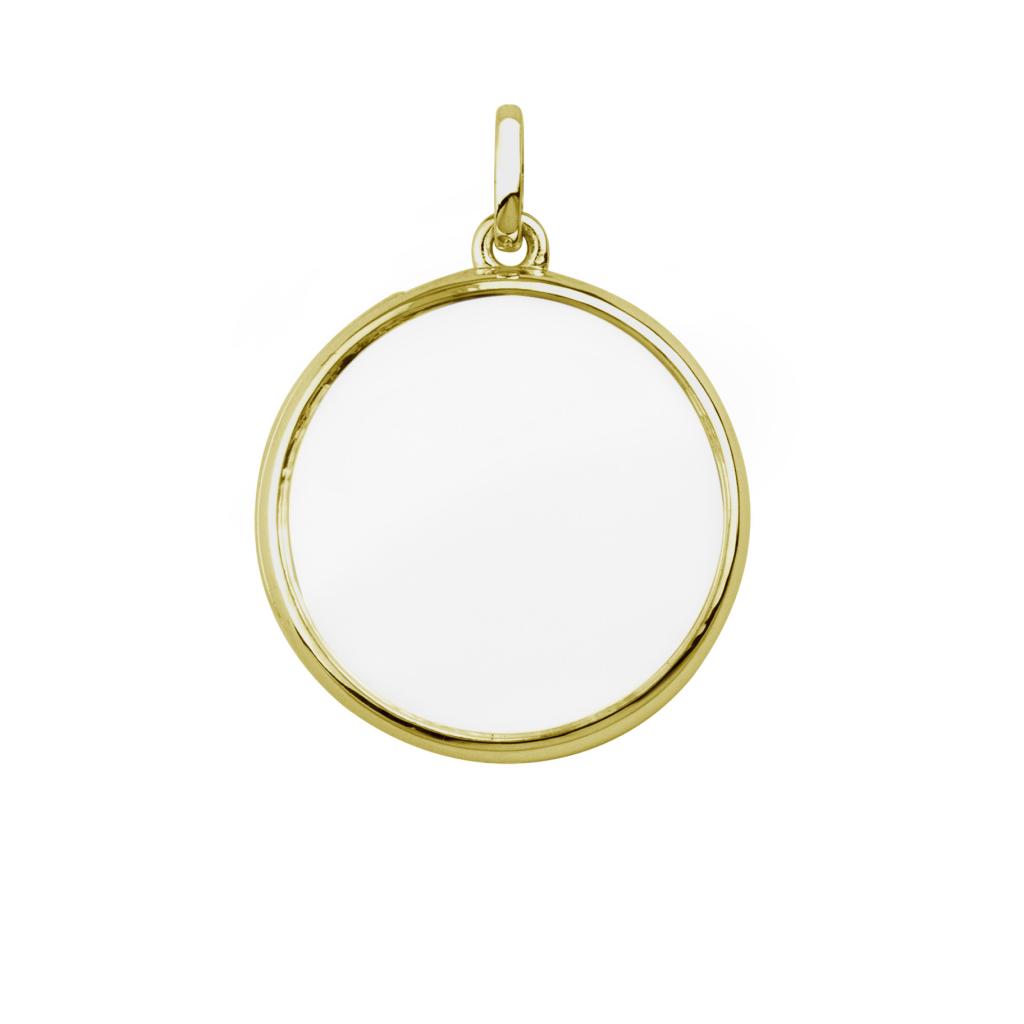 S051628 stow locket large 28mm locket yellow gold