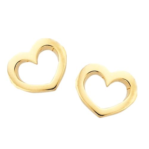 Karen Walker 9ct Mini Heart Earrings Westende Jewellers