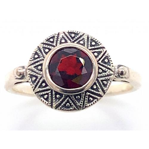 2025最新のスタイル Garnet Silver Sterling Ring Jewellers Westende - アクセサリー