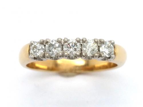 9ct 5 Diamond Ring TDW.50ct image