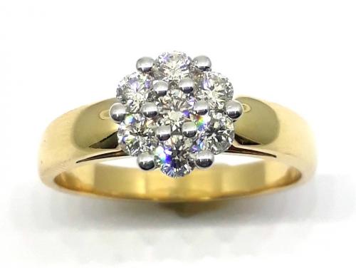 9ct Diamond Cluster Ring TDW.50CT image