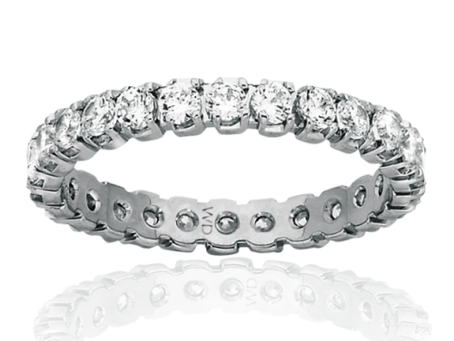 9ct White Gold Diamond Eternity Ring  image