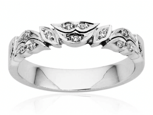 9ct White Gold Fancy Diamond Ring image