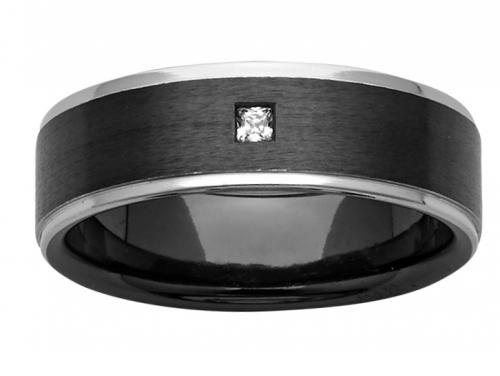 Ziro Two Tone Diamond 7mm Wedder image