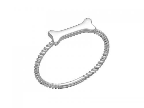 Sterling Silver Dog Bone Ring image