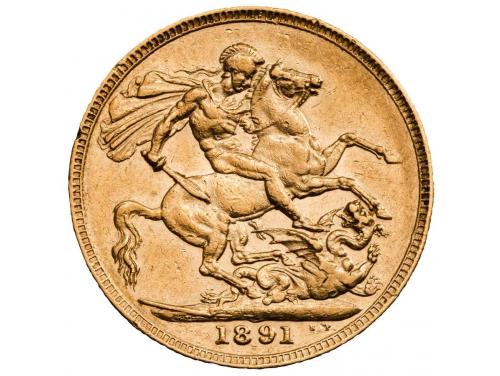 1891 Sovereign Coin image
