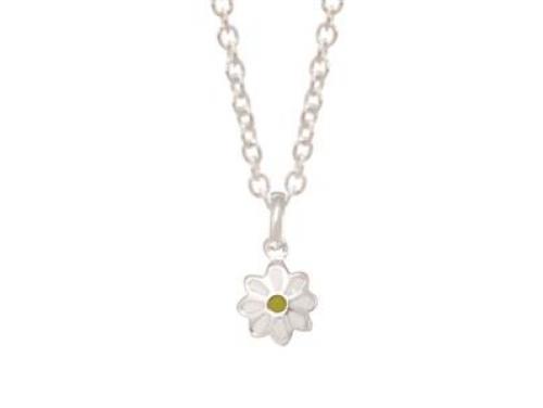 Stg Enamel Daisy Pendant image